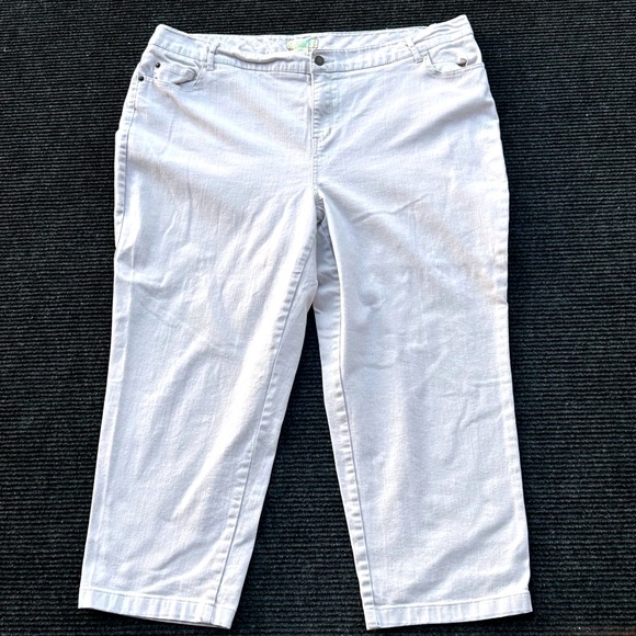 Caribbean Joe Baggy‎ Khaki Pants Womens 22W Beige Cotton Blend Casual - Picture 1 of 8